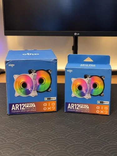 Kit 6 Fans Aigo AR12 Pro RGB 120mm PWM