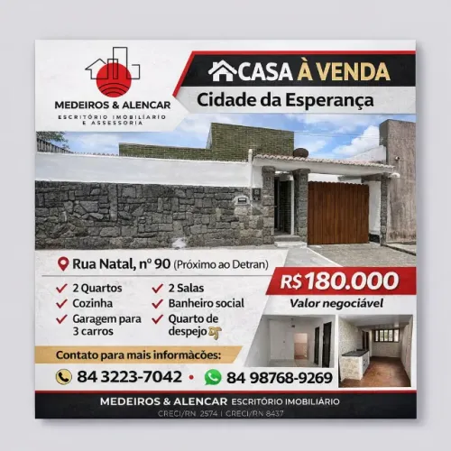 Casa para venda no Bairro Cidade da Esperança