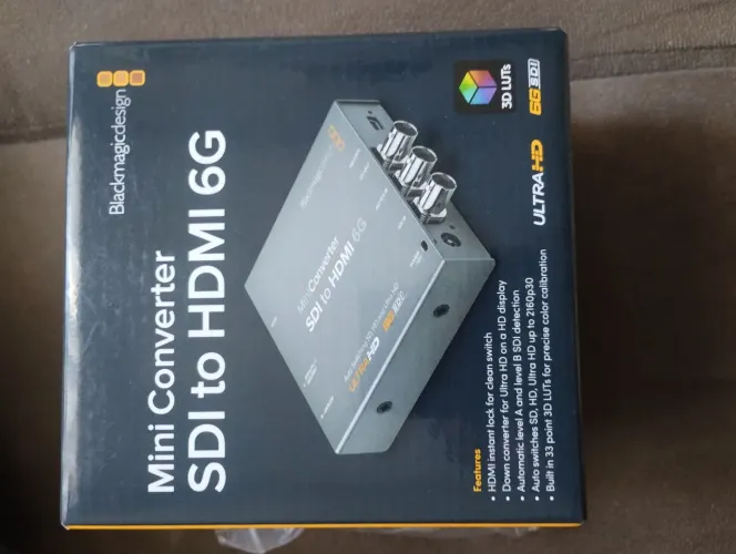 Mini Conversor Blackmagic Design SDI para HDMI 6G Ultra HD