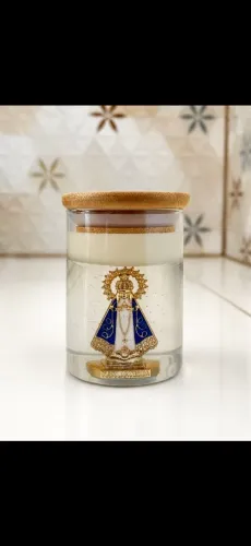 VELA AURORA DOURADA 200g PARA PRESENTEAR OU USO PRÓPRIO