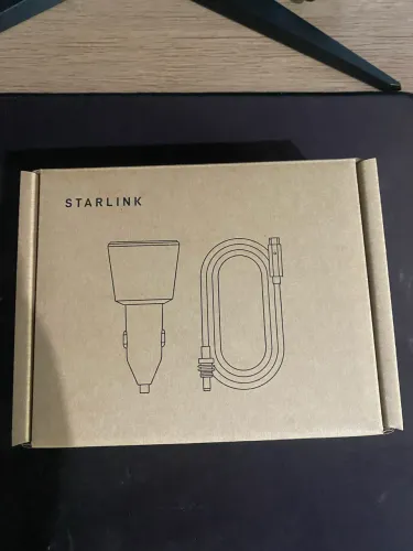 Fonte veicular e cabo tipo C starlink mini