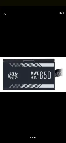 Fonte Cooler master 650W 80 Plus