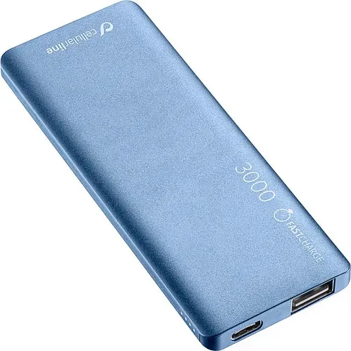 Powerbank Cellularline FreePower Slim 3000 - Azul