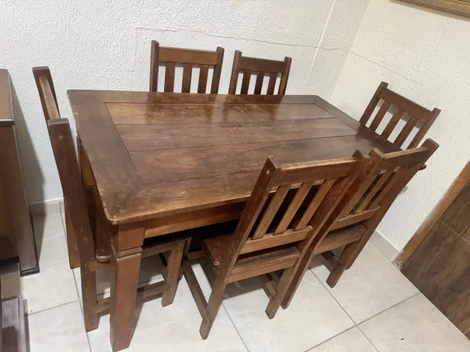 Mesa madeira demolição