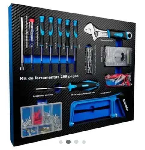 Kit de Ferramentas Manuais com 299 Peças (CAIXA LACRADA)
