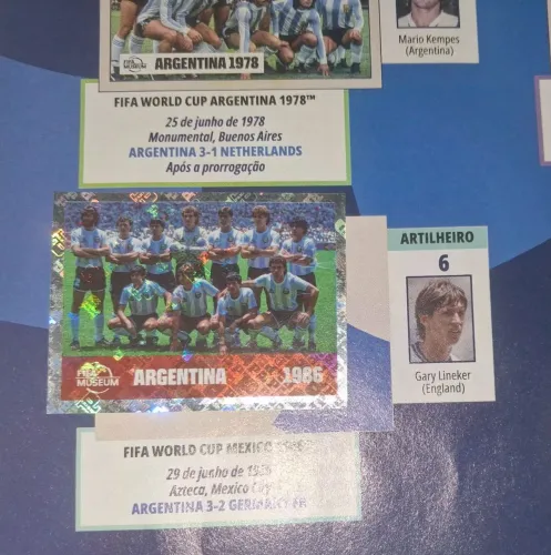 Figurinha Brilhante Seleção da Argentina de 1986 (Álbum 2026)