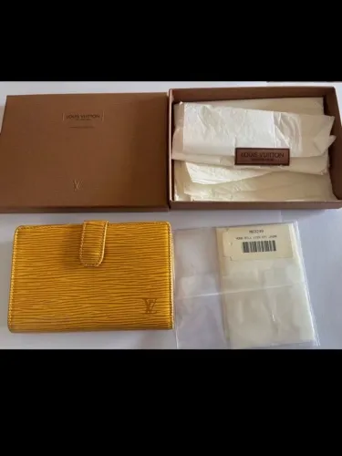 carteira louis vuitton viennois epi amarela