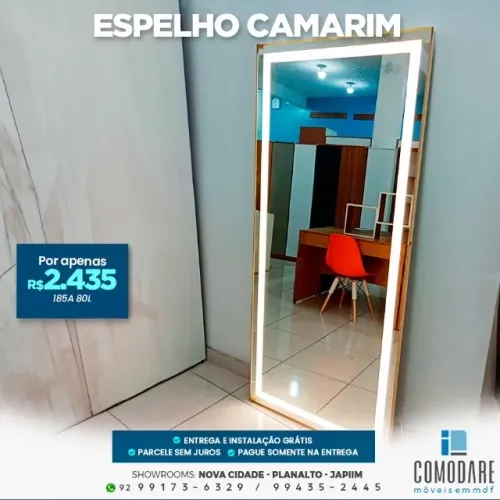 Espelho Camarim com LED - R$ 2.435