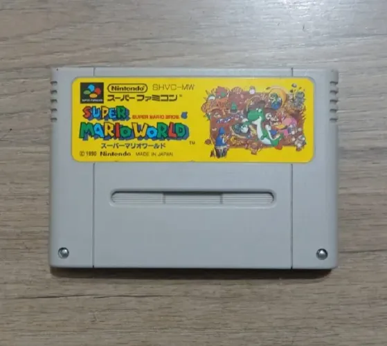 Cartucho Super Mario World para Super Nintendo (Com Save)