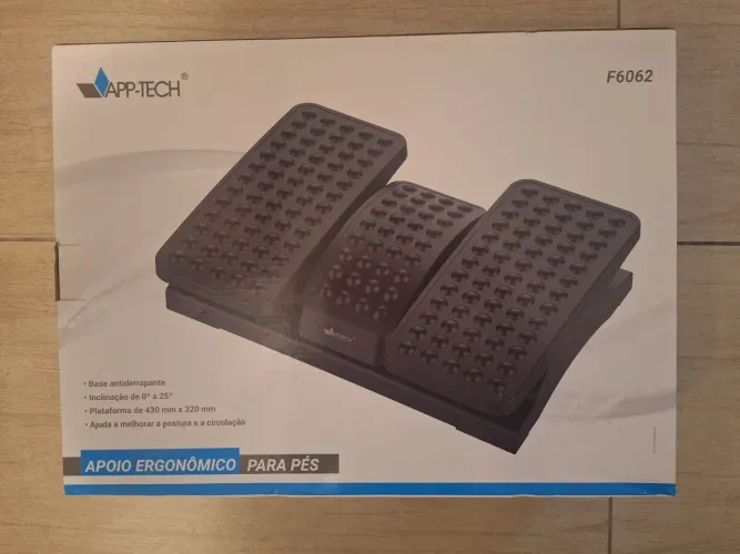 Apoio ergonômico para os pés