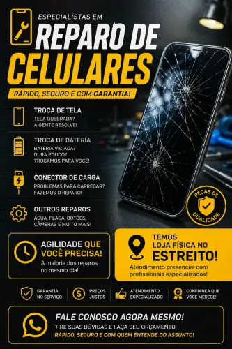 Técnico em Celulares reparos em gerais - Local físico 