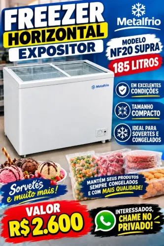 FREZZER HORIZONTAL METALFRIO