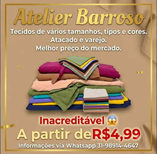 Retalhos direto da fábrica. Diversos tecidos e tamanhos. 