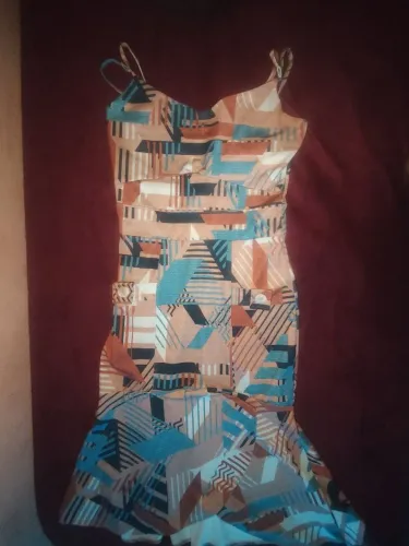 vestido midi/longo de alcinha
