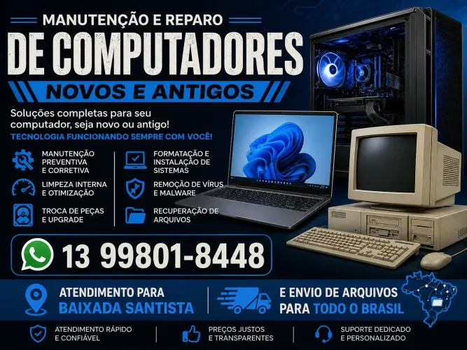 Manutenção e Formatação, Notebooks e PCs