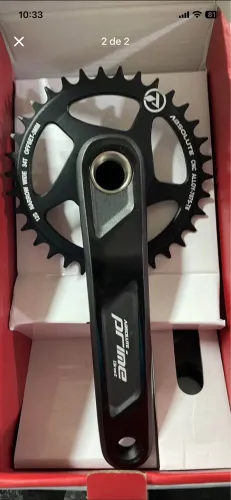 Pedivela Absolute prime. Braço 165mm. Com movimento central. Novo sem uso
