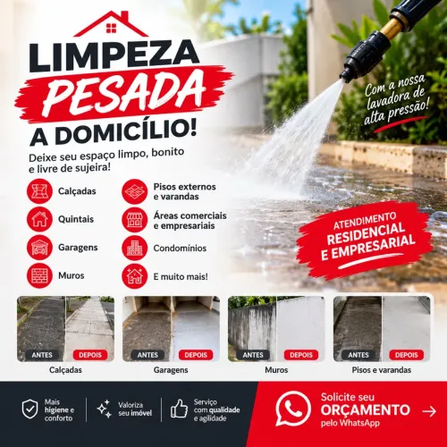Novidade ! Serviço de Limpeza em domicílio ou empresa