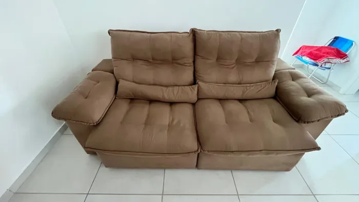 Sofá Retrátil Reclinável 3 lugares