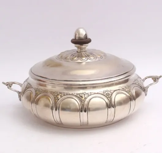 Grande e Imponente Sopeira Portuguesa Fernando Alves - Espessurada a prata