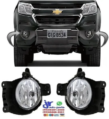 Par Farol de Milha S10 2017 2018 2019 Auxiliar Neblina