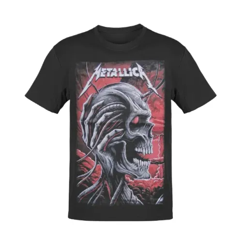 Camiseta de Rock Unisex Metallica tam P - 100% algodão - Liquidação