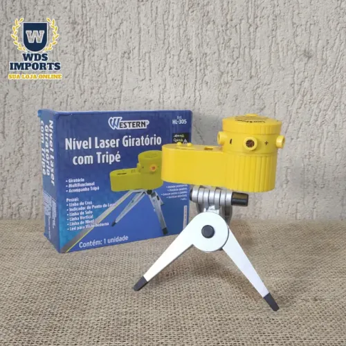 Nível Laser Giratório com Tripé