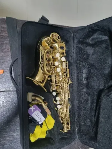 Sax soprano curvo  marca waldman promoção 