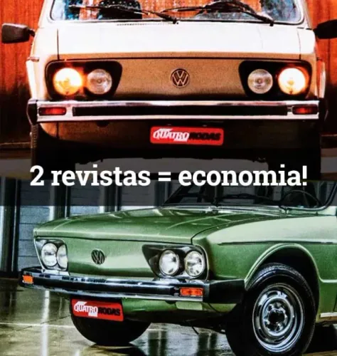 Kit 2 revistas Quatro Rodas - VW Brasília