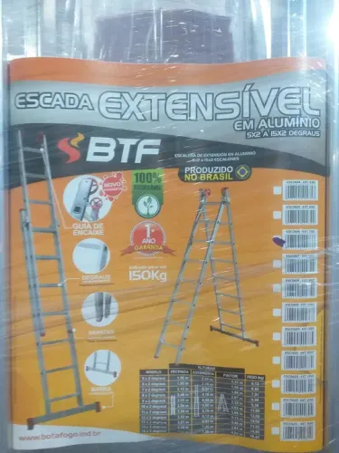 Escada Extensiva 10x2 Degraus 