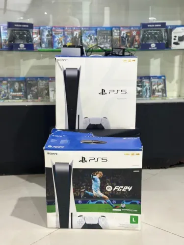 Playstation 5 Mídia digital  slim controle e headset (SEMI NOVO)  7 Meses de Garantia !!!