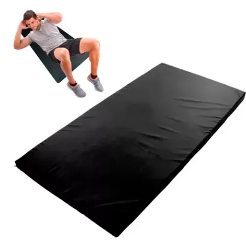 ** Colchonete Azul/Preto 90X40X3cm Pilates Academia Creches Yoga Casa z043