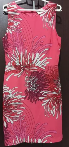 Vestido rosa estampado 