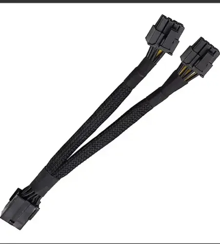 Cabo Adaptador Pci 8 Pinos Para 2 X Pci-e 8 (6 + 2) 20cm