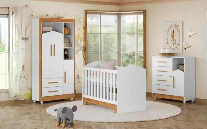 Conjunto de Móveis para Bebê - Quarto Completo lolyta