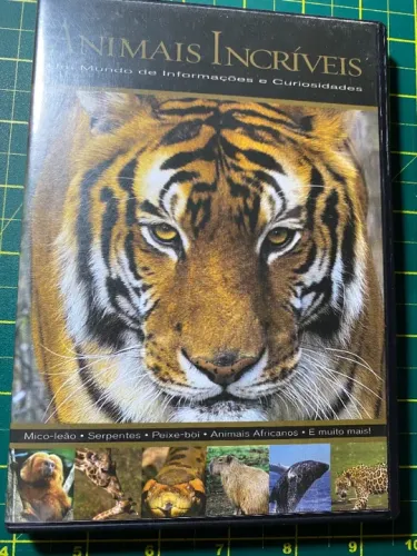 DVD Animais Incríveis Um Mundo de Informações e Curiosidades