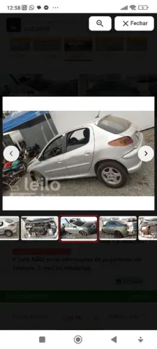 Sucata de Peugeot 206 (peças)