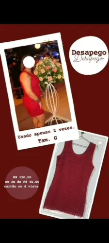 Vestido Plus Size Vermelho