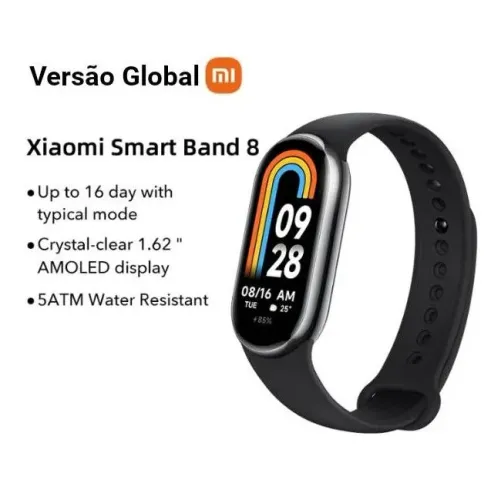 Xiaomi Mi Band 8 Versão Global (nova/lacrada)