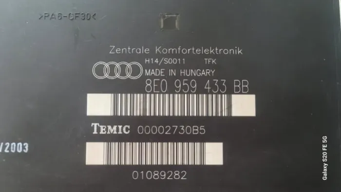 Módulo Conforto Audi A4 1.8t Ano 2004 8e0959433bb