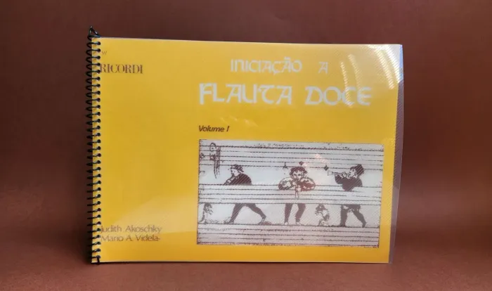 Livro SEMINOVO Iniciação à Flauta Doce - Volume 1 - Judith Akoschky