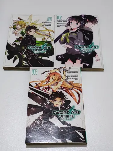 Mangá Sword Art Online Fairy Dance- Volumes 1, 2 e 3 - Completo