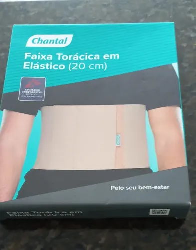 Baixou! Faixa Torácica em Elástico Chantal (20 cm)