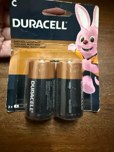 Pilhas Duracell C Alcalina 2 Unidades