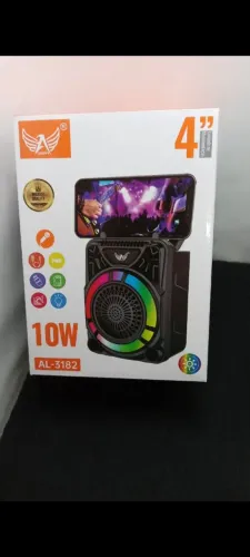 CAIXINHA DE SOM BLUETOOTH ALTOMEX AL-3182 10W RÁDIO FM/ ENTRADA MICROFONE. * NOVA *