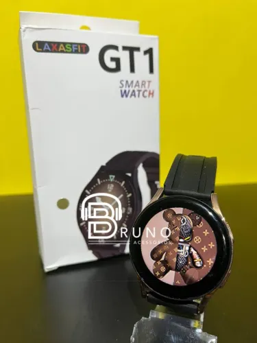 Smartwatch Redondo Gt1 Relógio Digital Elegante<br>