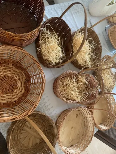 Cestas pequenas lindas para decoração, Páscoa, natal