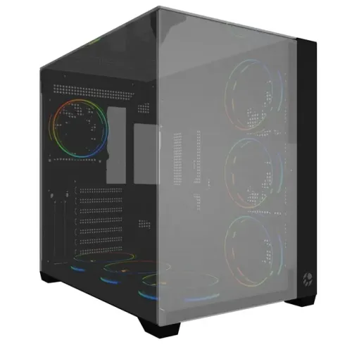 Gabinete Gamer Bluecase Grand Vegas Espelhado BG-059GRB *Sem Fan Led* - WZetta
