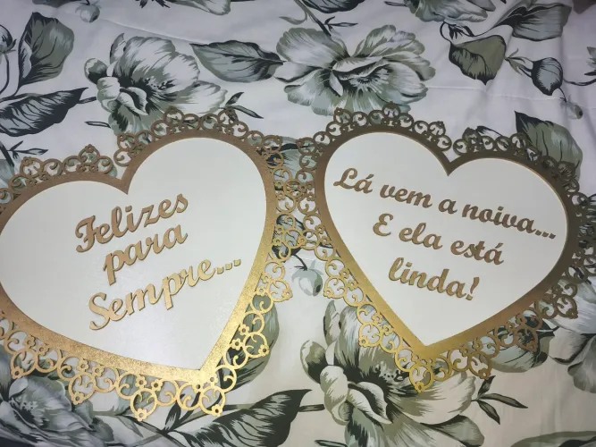 Plaquinha MDF para daminha de casamento 