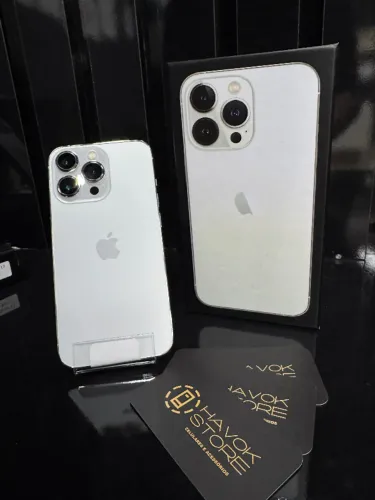 Celular iPhone 13 Pro Max Branco (128gb) | 100% de Bateria | Loja Física & Garantia 