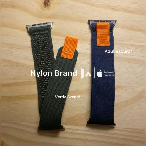 Pulseiras Nylon Apple Watch Verde e Azul Escuro